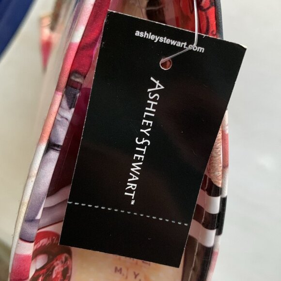 Ashley Stewart Love Collage Clutch & Shoulder Bag Chain Strap NWT - Picture 14 of 14